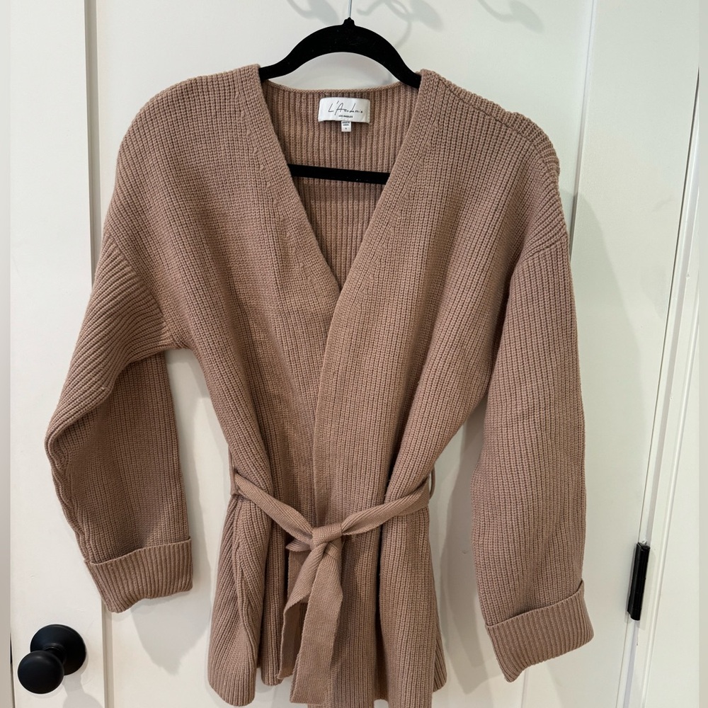 L'Academie Tan Knit Sweater
